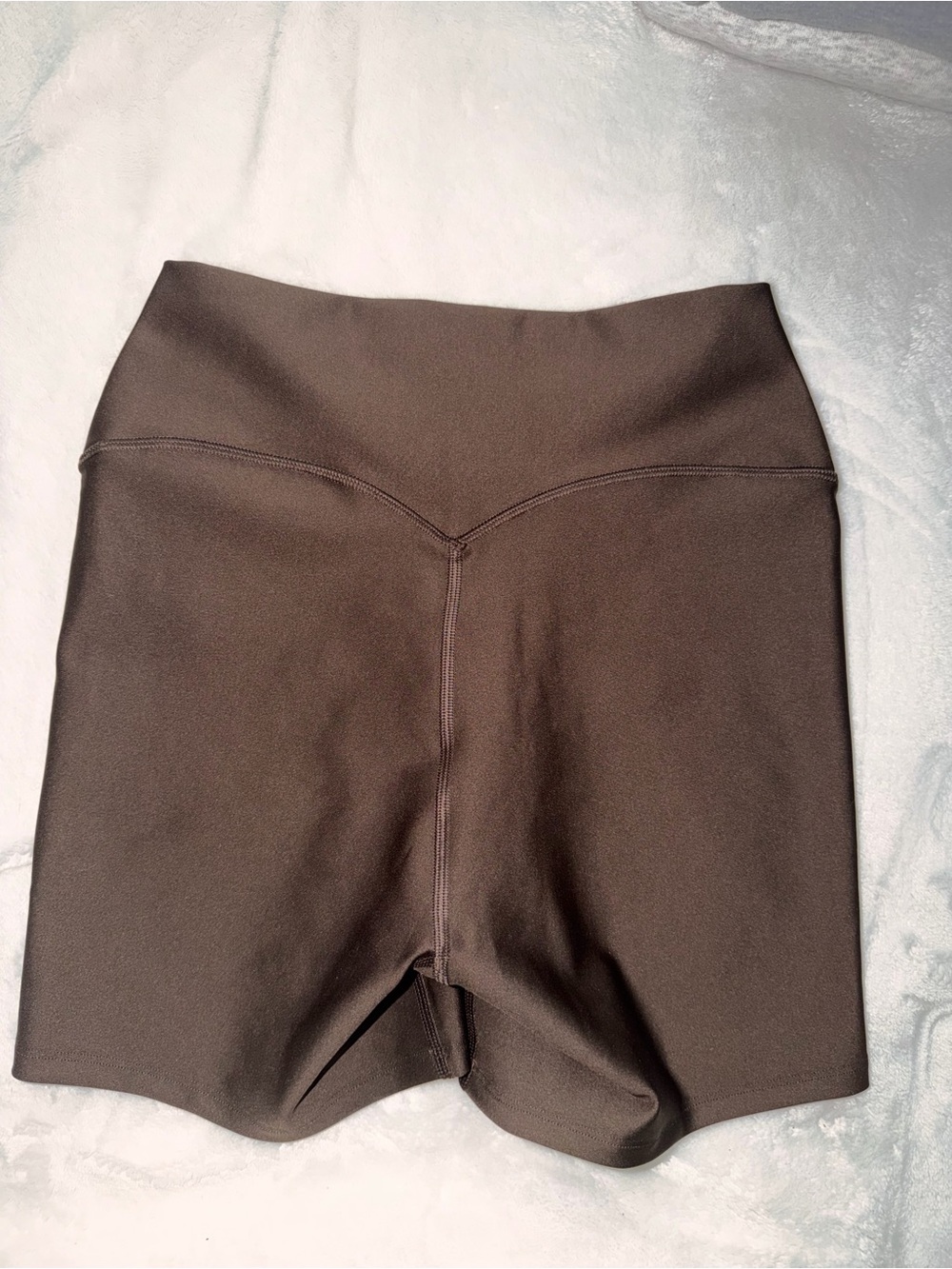 ALO Yoga Brown Leggings with White Logo - Picture 3 of 4